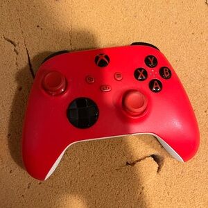 Xbox controller, red and white